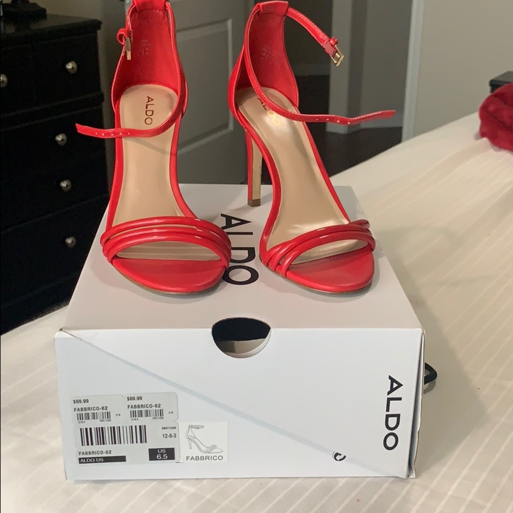 Red Aldo Heels
